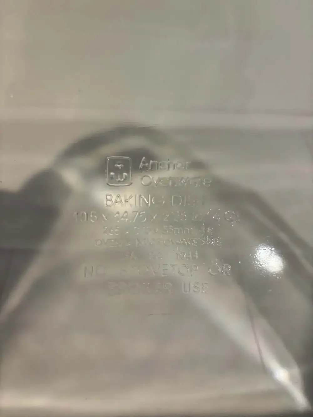 VINTAGE! Anchor Hocking 2 Quart Glass Baking Dish #1031 8